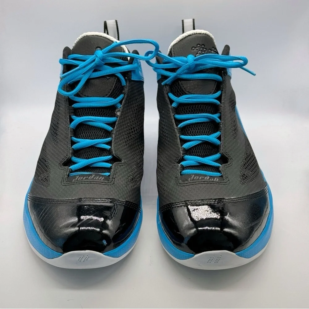 Jordan 2011 Q Flight Black Orion Blue & Black Basketball Sneakers